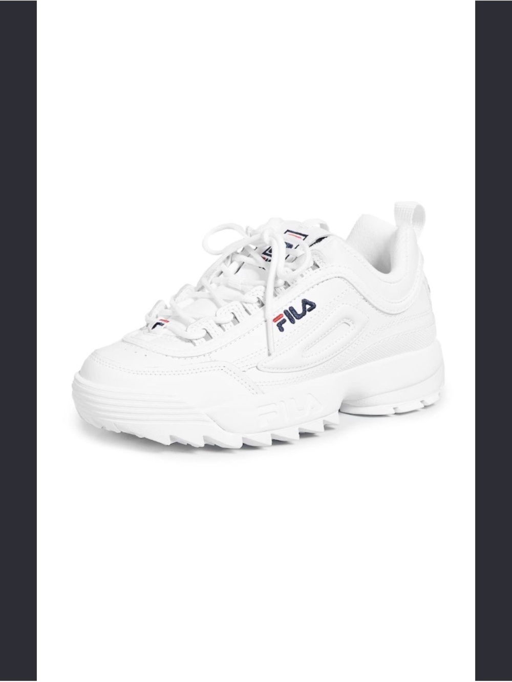 Fila disruptor low women White Chunky Lace-Up Sneakers size 9